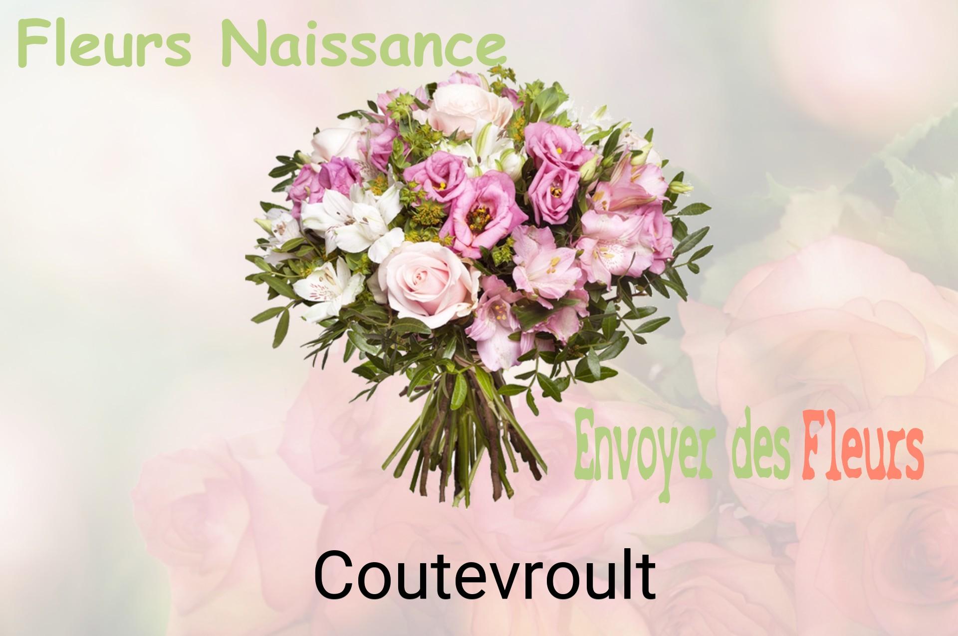 Bouquet de fleurs de naissance livré à Coutevroult